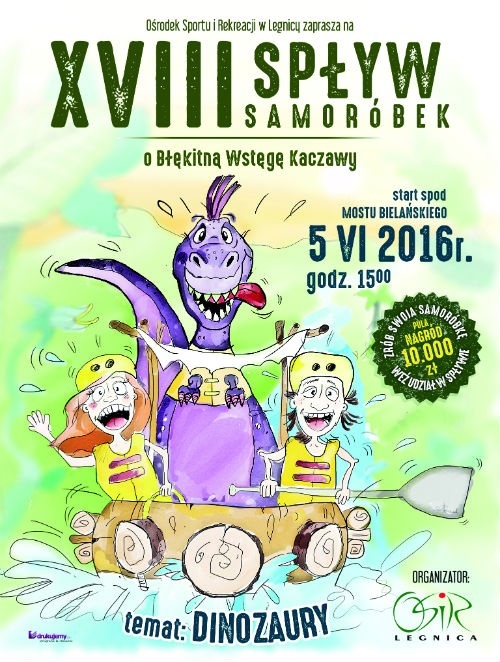 spływ samoróbek w legnicy plakat spływ samoróbek